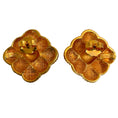Load image into Gallery viewer, Fendi Vintage Gold Plated Basketweave Earrings