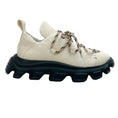 Load image into Gallery viewer, Henry Beguelin White Leather Grattato Gesso Sneakers
