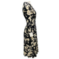 Load image into Gallery viewer, Etro Black / Beige Floral Printed Jersey Stretch Midi Dress