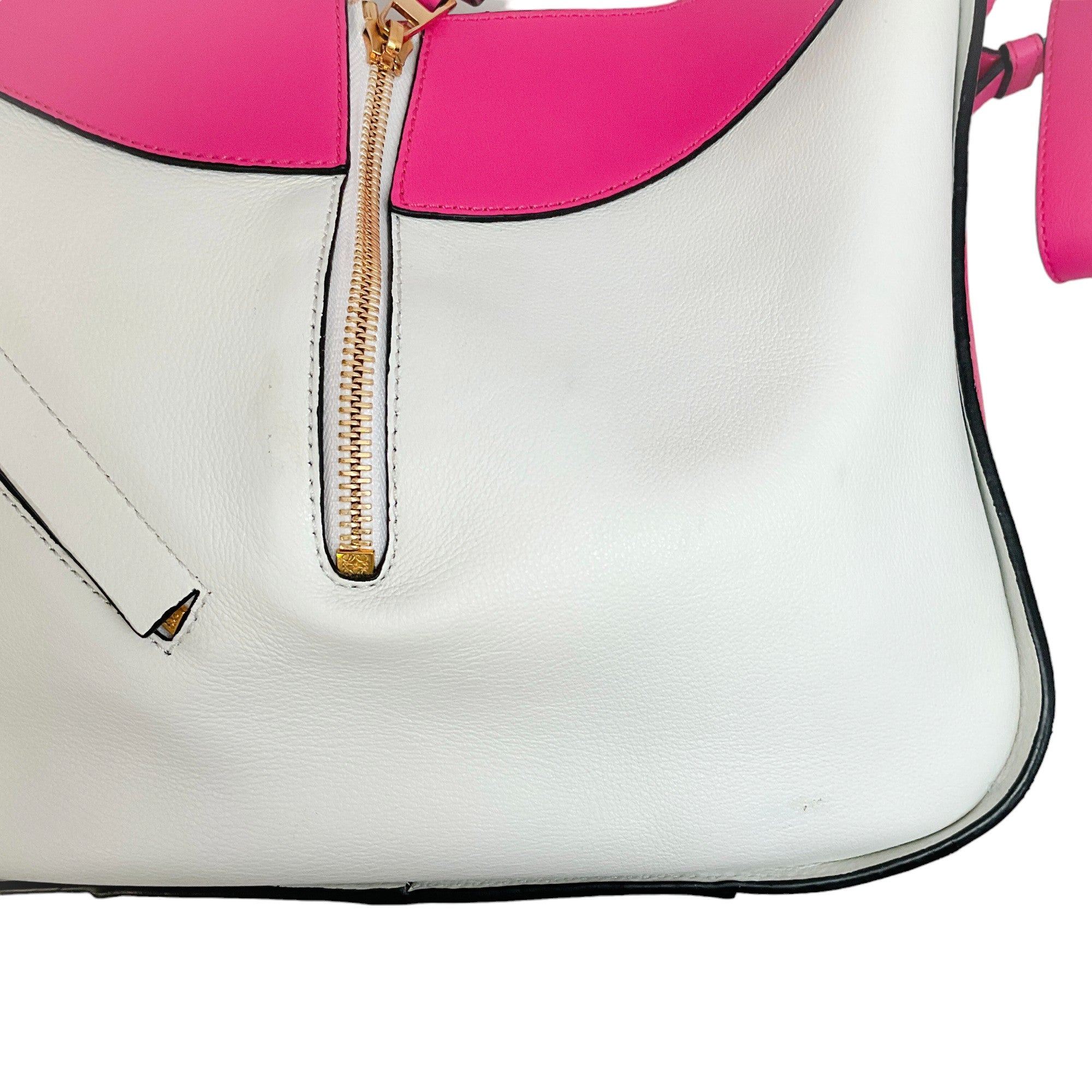 Loewe White / Pink Hammock Bag