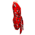 Load image into Gallery viewer, Magda Butrym Red Lesina Floral Printed Silk Mini Dress