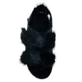 Load image into Gallery viewer, Henry Beguelin Black Fur Grattato Sandals