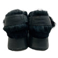 Load image into Gallery viewer, Henry Beguelin Black Fur Grattato Sandals