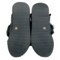 Load image into Gallery viewer, Henry Beguelin Black Fur Grattato Sandals