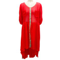 Load image into Gallery viewer, Natasha Zinko Red Silk Kaftan Dress