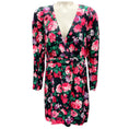Load image into Gallery viewer, Ronny Kobo Black Multi Edrea Floral Mini Dress