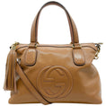 Load image into Gallery viewer, Gucci Beige Patent Leather Soho Working Mave Satchel