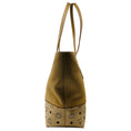 Load image into Gallery viewer, MCM Beige Leather Wilder Visetos Leather Shopper Tote Handbag