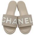Load image into Gallery viewer, Chanel 2023 Beige Slide Sandals