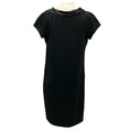 Load image into Gallery viewer, Moschino Black Bow Detail Crepe Dress