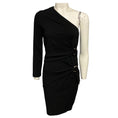 Load image into Gallery viewer, Roberto Cavalli Black One Shoulder Stretch Jersey Cocktail Dress