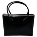 Load image into Gallery viewer, Tod's Black Double Top Handle Genuine Leather Tote Handbag