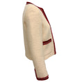Load image into Gallery viewer, Celine Ivory Boucle Chasseur Jacket with Red Trim
