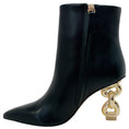 Load image into Gallery viewer, Cult Gaia Black Leather Zelma Chain Heel Booties