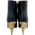 Load image into Gallery viewer, Cult Gaia Black Leather Zelma Chain Heel Booties