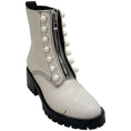 Load image into Gallery viewer, 3.1 Phillip Lim Ivory Leather Hayett Faux Pearl Zip Up Boots
