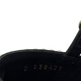 Load image into Gallery viewer, Chanel Black 2022 Cruise Pearl Embellished Flat Satin Sandals