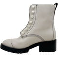 Load image into Gallery viewer, 3.1 Phillip Lim Ivory Leather Hayett Faux Pearl Zip Up Boots