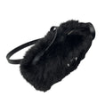 Load image into Gallery viewer, Marni Black Faux Fur Shoulder Bag