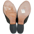 Load image into Gallery viewer, Chanel Black Suede Mules with Silver Stripes