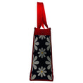 Load image into Gallery viewer, Marni Navy Blue / White / Yellow / Red Logo Floral Daisy Knit Fabric Tote Bag