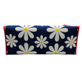 Load image into Gallery viewer, Marni Navy Blue / White / Yellow / Red Logo Floral Daisy Knit Fabric Tote Bag