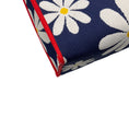 Load image into Gallery viewer, Marni Navy Blue / White / Yellow / Red Logo Floral Daisy Knit Fabric Tote Bag
