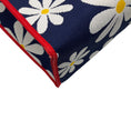Load image into Gallery viewer, Marni Navy Blue / White / Yellow / Red Logo Floral Daisy Knit Fabric Tote Bag