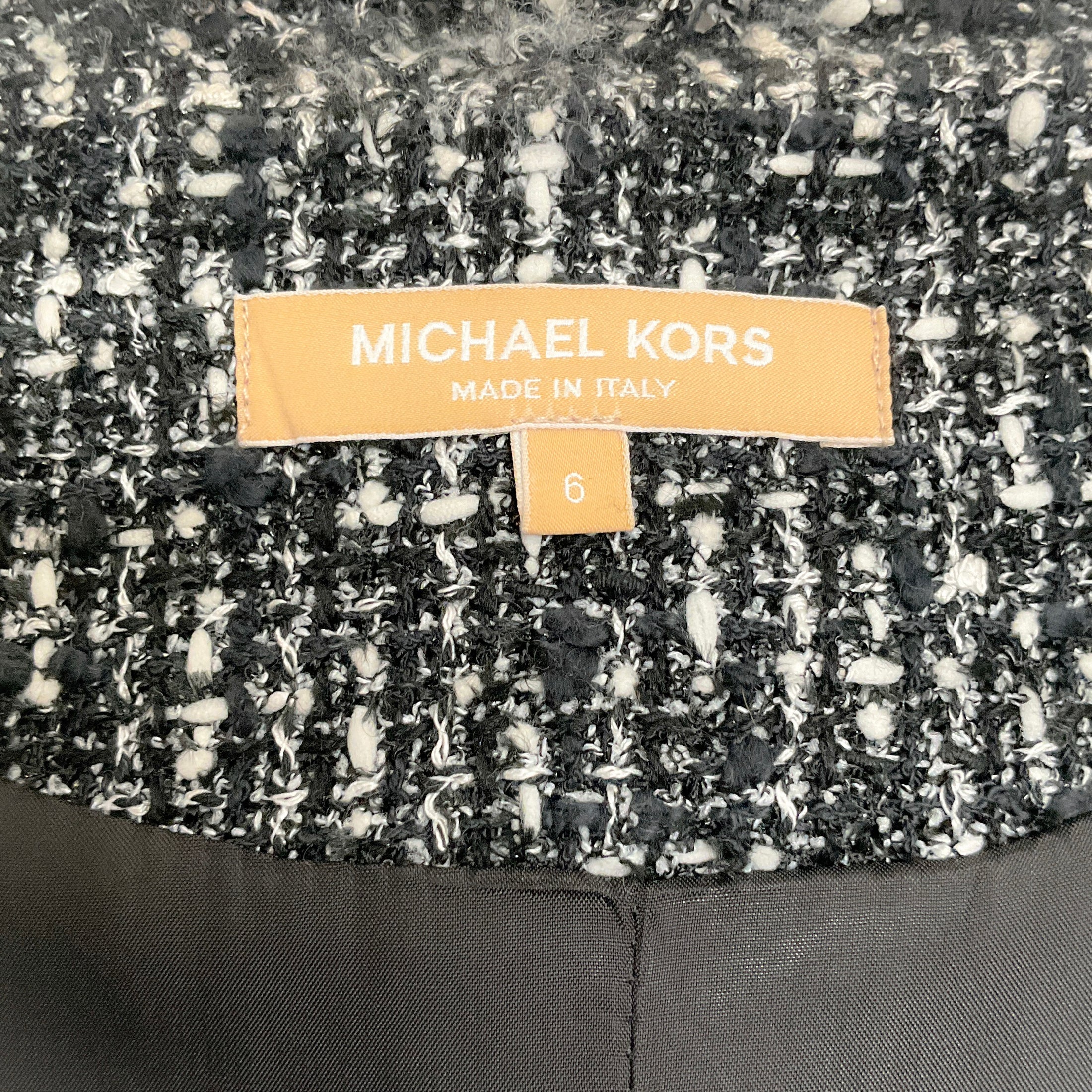 Michael Kors Black / White Tweed Jacket