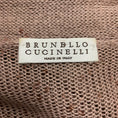 Load image into Gallery viewer, Brunello Cucinelli Blush Pink Sequined Short Sleeved Linen and Silk Knit Long Cardigan Sweater