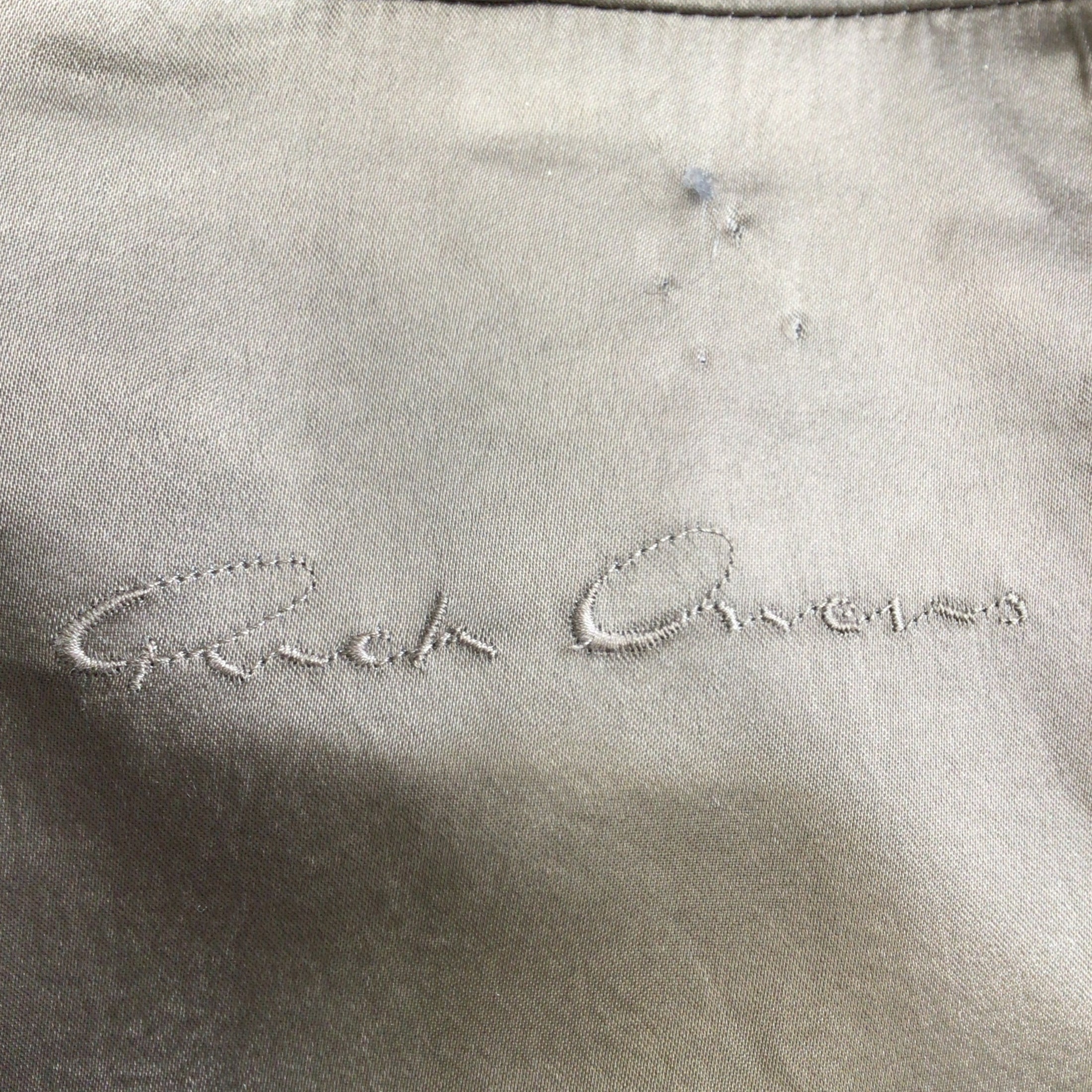 Rick Owens Taupe Moto Zip Calfskin Leather Jacket