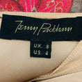 Load image into Gallery viewer, Jenny Packham Beige / Red / Pink / Orange Floral Embroidered Mesh Tulle Mini Dress