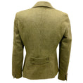 Load image into Gallery viewer, Max Mara Green / Brown Houndstooth Plaid Wool and Angora Blazer