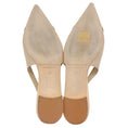 Load image into Gallery viewer, Manolo Blahnik Beige / Black Patent Leather Slingback Flats with Leather Toe