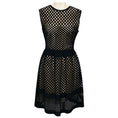 Load image into Gallery viewer, Fendi Black Sleeveless Openwork Knitted Dress