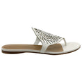 Load image into Gallery viewer, Hermes White Leather Nautilus Sandals