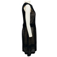 Load image into Gallery viewer, Fendi Black Sleeveless Openwork Knitted Dress