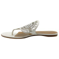 Load image into Gallery viewer, Hermes White Leather Nautilus Sandals