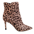 Load image into Gallery viewer, Gianvito Rossi Light Pink Leopard Pony Ankle Boots
