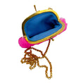 Load image into Gallery viewer, Marni Hot Pink 2020 Shearling Wallet on Chain Mini Bag