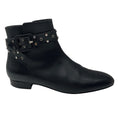 Load image into Gallery viewer, Jimmy Choo Black / Silver Studded Leather Ankle Boots
