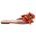 Load image into Gallery viewer, Roger Vivier Pink Satin Floral Beaded Embellished Flat Sandals