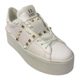 Load image into Gallery viewer, Valentino White Rockstud Untitled Leather Platform Sneakers