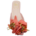 Load image into Gallery viewer, Roger Vivier Pink Satin Floral Beaded Embellished Flat Sandals