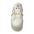 Load image into Gallery viewer, Valentino White Rockstud Untitled Leather Platform Sneakers