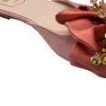 Load image into Gallery viewer, Roger Vivier Pink Satin Floral Beaded Embellished Flat Sandals