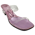 Load image into Gallery viewer, Gianvito Rossi Pink Metallic Leather Sandals with PVC Straps