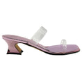 Load image into Gallery viewer, Gianvito Rossi Pink Metallic Leather Sandals with PVC Straps