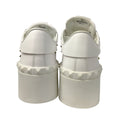 Load image into Gallery viewer, Valentino White Rockstud Untitled Leather Platform Sneakers