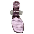 Load image into Gallery viewer, Gianvito Rossi Pink Metallic Leather Sandals with PVC Straps